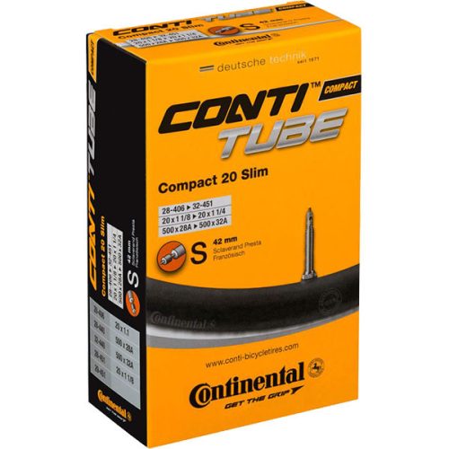 Continental Compact20 Slim S42 28/32-406/451 dobozos kerékpár tömlő